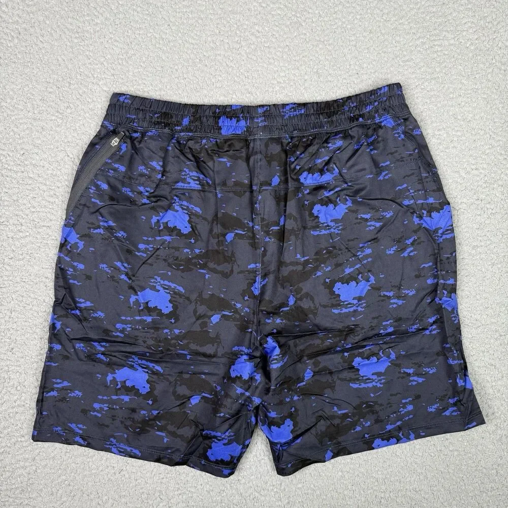 tasc Performance Weightless Shorts Mens Large Blue Black Camo 7